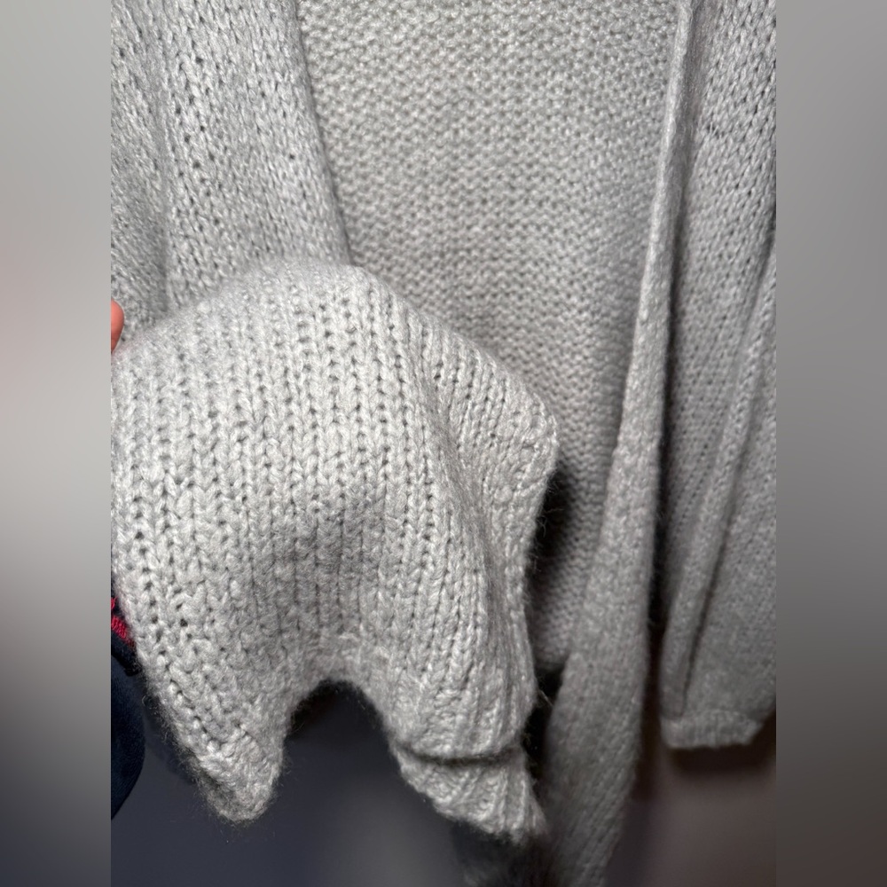Aerie soft cozy open front long cardigan oversized knit sweater XS chunky casual - Picture 5 of 8